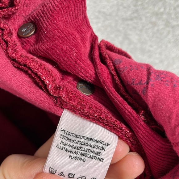 Free People Corduroy Overalls Womens 28 Red Regular Fit We The Free - Picture 6 of 13